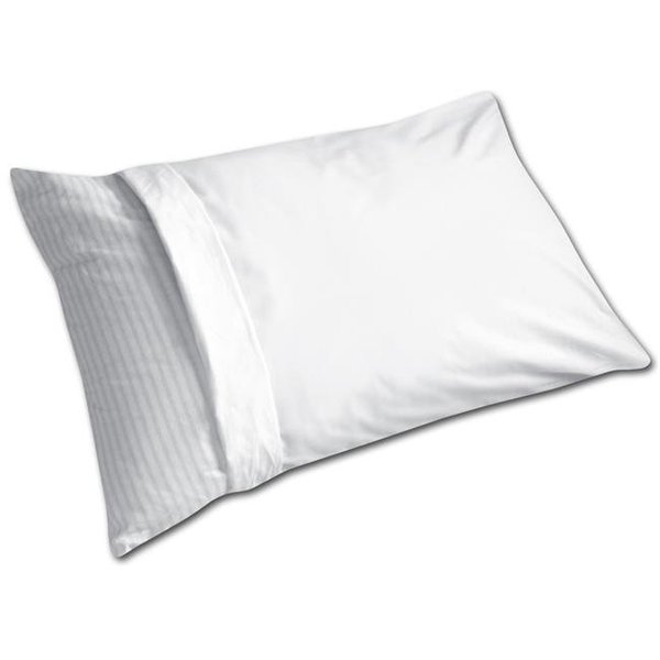 Fresh Ideas Fresh Ideas FRE14006WHIT09 Easy Care Pillow Protector  White - King - Pack of 6 FRE14006WHIT09